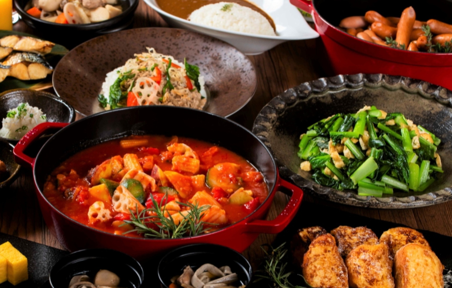 朝食ビュッフェ