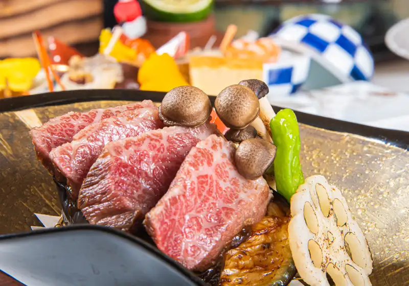 画像:日本料理 槙 夕食 国産牛のしゃぶしゃぶコース 6,800円